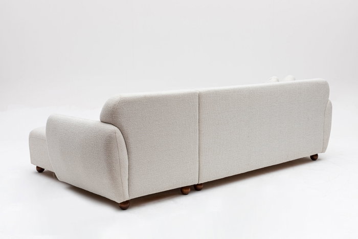 Atelier Del Sofa Sofá Esquinero Right (L3-CHL) Blanco 162 x 273 x 93 x 86 cm